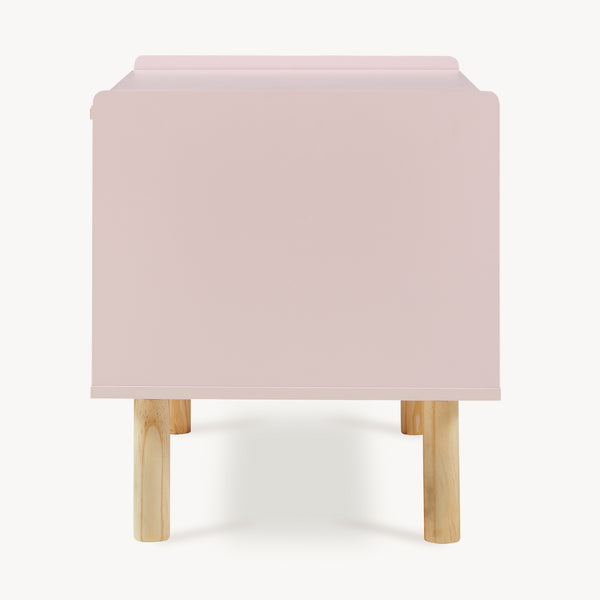 Caja de juguetes Virer 60x40x45 cm Rosa [en.casa]