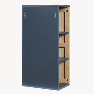 Armario colgante Svanes 60x30x20 cm Gris oscuro/Natural [en.casa]