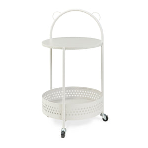 Carrito de servicio Jässaatka acero 76x40 cm gris [en.casa]