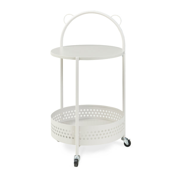 Carrito de servicio Jässaatka acero 76x40 cm gris [en.casa]