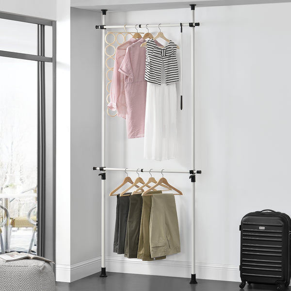 Perchero telescópico Kemi Blanco [en.casa]