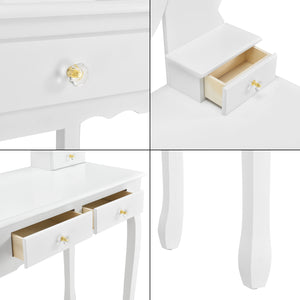 Tocador Limerick con espejo + taburete en.casa