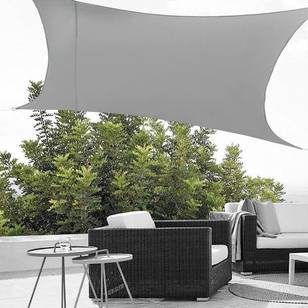 Toldo rectangular 300x500 cm gris claro en.casa