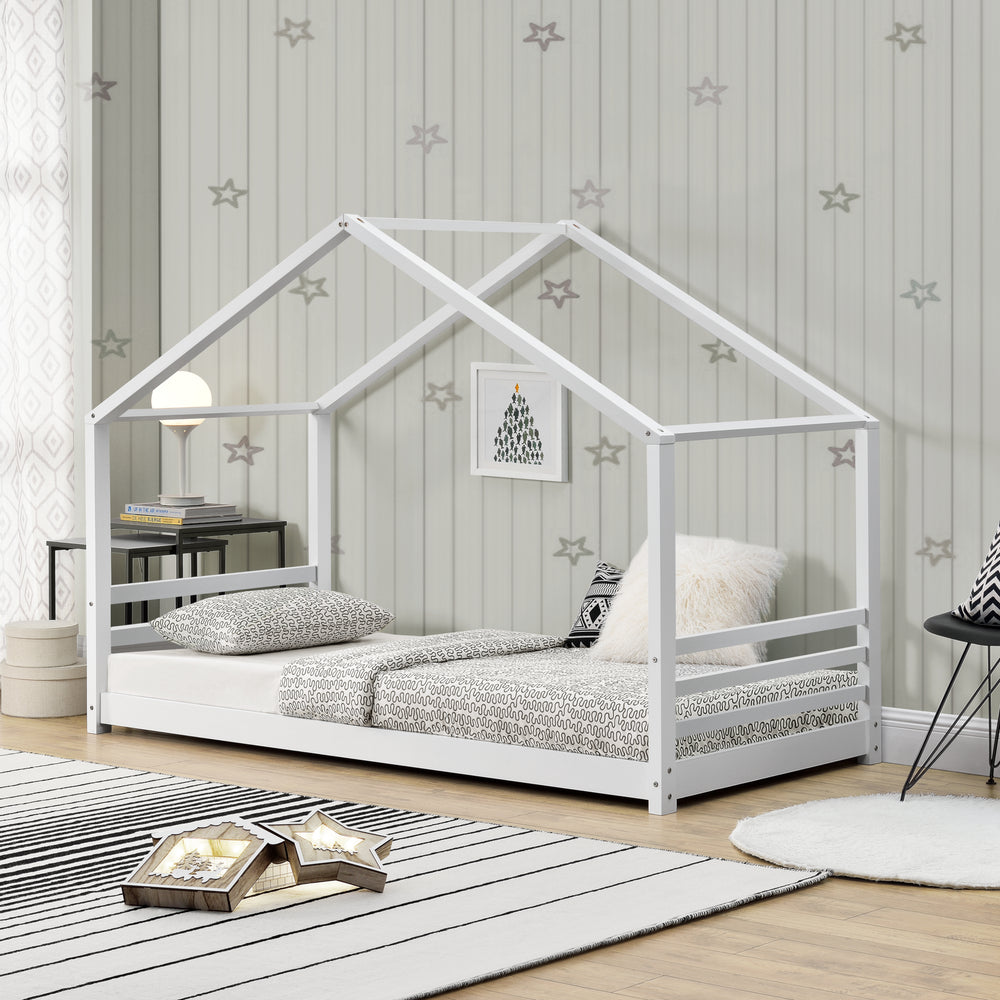 Cama infantil Vardø 90x200cm Blanco [en.casa]