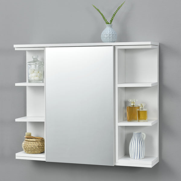 Armario de baño Harstad 64x80x20 cm Blanco [en.casa]