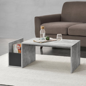 Mesa de centro Bollnäs 90x45x35 cm con compartimento de almacenamiento varios colores en.casa