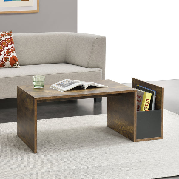 Mesa de centro Bollnäs 90x45x35 cm con compartimento de almacenamiento varios colores en.casa