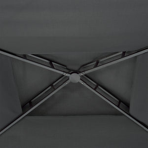 Gazebo del Pabellón para la Barbacoa Parga 250 x 241 x 151 cm Gris Antracita [en.casa]®