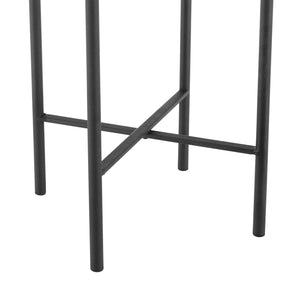 Soporte para flores Colfontaine juego de 2 negro color arena en.casa