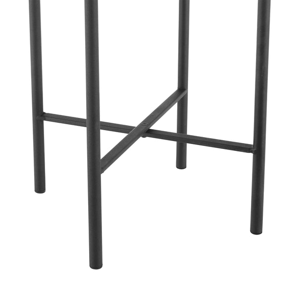Soporte para flores Colfontaine juego de 2 negro color arena en.casa