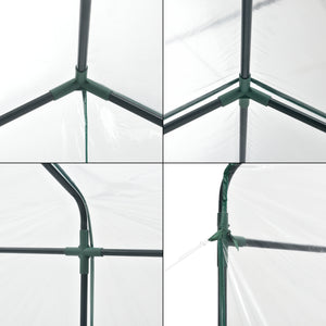 Invernadero Grünau con estantes 200x200x220cm Transparente [en.casa]