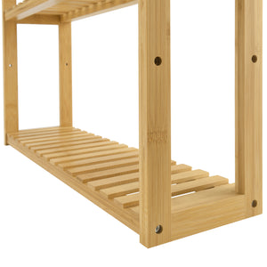 Estantería de bambú Örnsköldsvik 60x15x54cm Madera natural [en.casa]