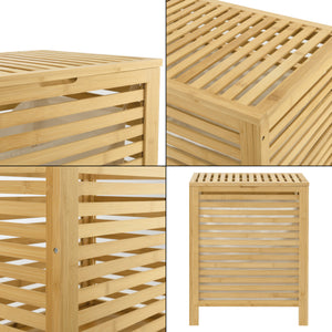 Cesto de ropa de bambú Skövde [en.casa]