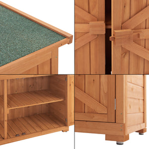 Armario para dispositivos Kerteminde Almacén de leña Estantería para leña 88 x 128 x 50 cm [en.casa]