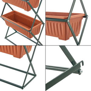 Huerto vertical Veenendaal 51x21x125 cm de 4 niveles [en.casa]