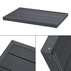 Placa base WPC Nürtingen para ducha solar 101x63x5,5cm [en.casa]