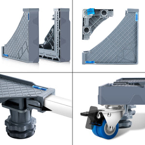 Soporte para lavadora Maisach 8 pies máx. 500 kg [en.casa]