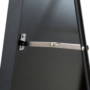 Espejo de pie Bugnara 160x40cm inclinable Negro [en.casa]