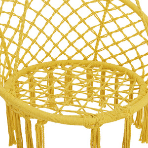 Silla colgante Jaina máx. 120 kg Amarillo [en.casa]