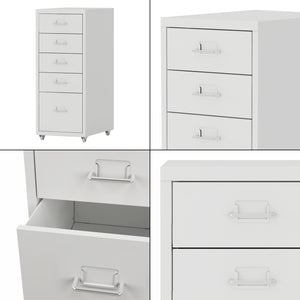 Contenedor móvil Kökar con 5 cajones 69x28x41 cm [en.casa]