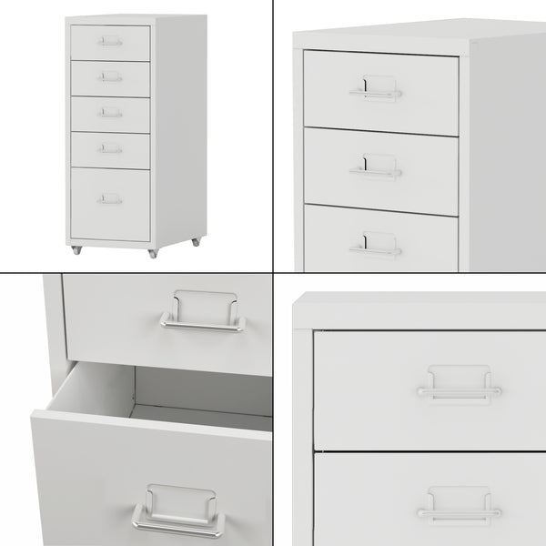 Contenedor móvil Kökar con 5 cajones 69x28x41 cm [en.casa]