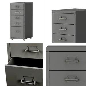 Contenedor móvil Kökar con 5 cajones 69x28x41 cm [en.casa]
