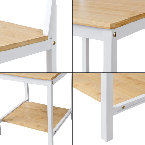 Mayordomo Juuka 133x40x42 cm Silla para ropa Bambú [en.casa]