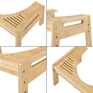 Taburete para inodoro Kalajoki Ayuda para inodoro Bambú [en.casa]