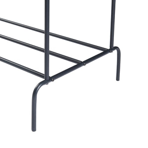 Perchero Bramming con dos barras para ropa 147 x 116 x 54 cm Negro [en.casa]