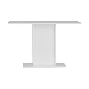 Mesa de comedor Galten para 4 personas Blanco [en.casa]