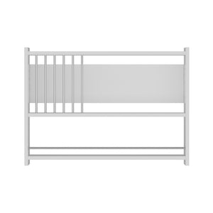 Estantería de pared Helsingør con 3 estantes Blanco [en.casa]