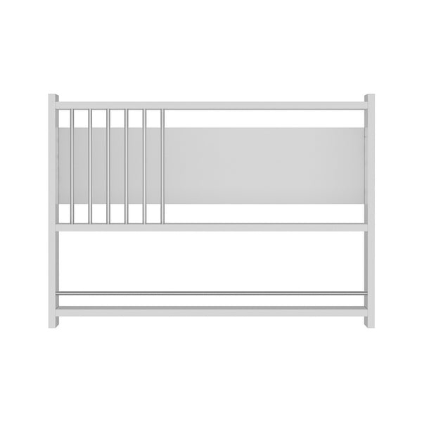 Estantería de pared Helsingør con 3 estantes Blanco [en.casa]