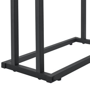Toallero con 2 barras 78 x 48 x 24 cm Negro [en.casa]