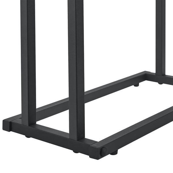 Toallero con 2 barras 78 x 48 x 24 cm Negro [en.casa]