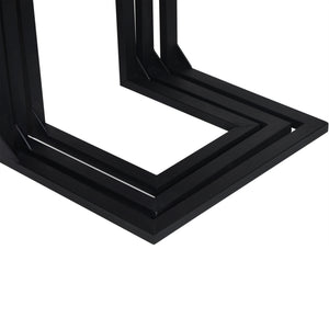 Mesa de comedor Rørvig en juego de 3 piezas de madera de pino, teñida [en.casa]