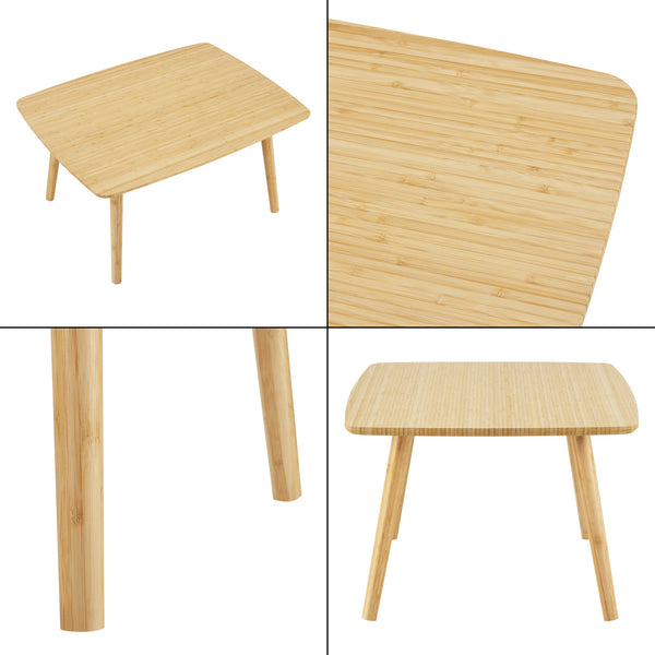 Mesa de centro Nurmijärvi Bambú 40x80x60 cm [en.casa]