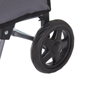 Carrito de compras Nørre Gris oscuro / Negro [en.casa]