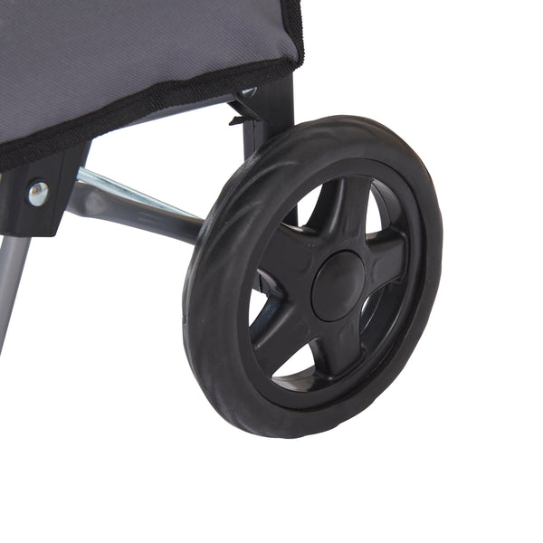 Carrito de compras Nørre Gris oscuro / Negro [en.casa]
