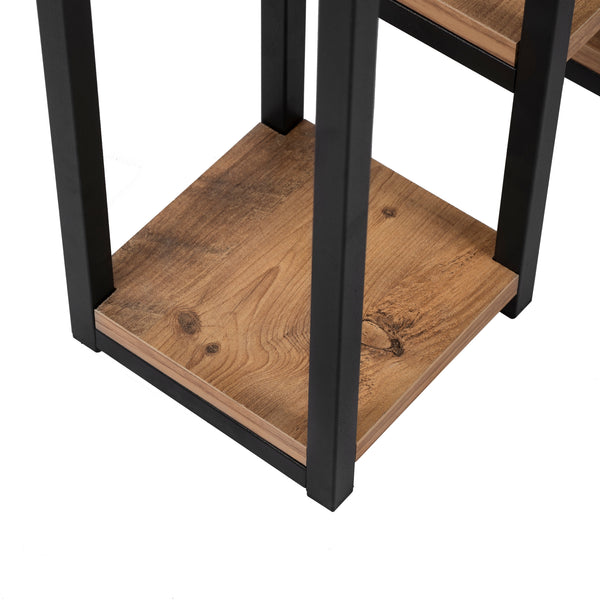 Estantería para plantas Rosenholm con 6 estantes color madera [en.casa]