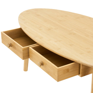 Mesa de centro Harboøre Bambú Natural [en.casa]