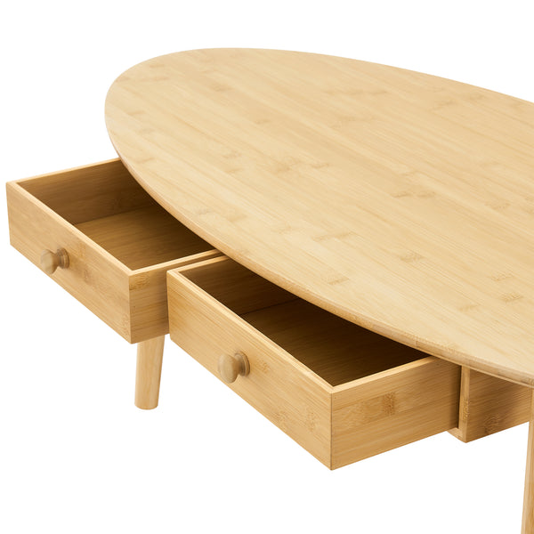 Mesa de centro Harboøre Bambú Natural [en.casa]