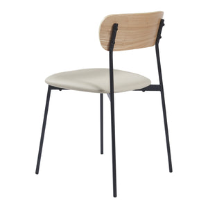 Silla de comedor Jyväskylä juego de 2 78x45x48 cm beige [en.casa]