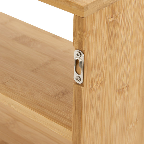 Estantería de pared Gol 50x15x30 cm Bambú [en.casa]