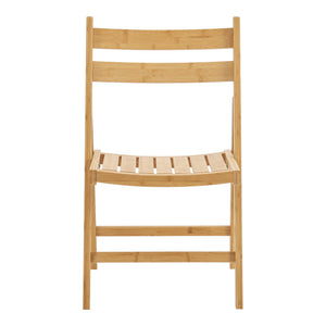 Silla plegable Gran de bambú en set de 2 [en.casa]