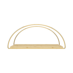 Estantería de pared Mynämäki 39x16x17 cm color dorado [en.casa]