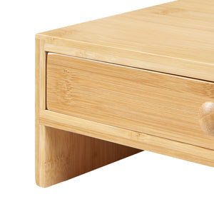 Soporte para monitor Hallstahammar 56x18x9,5 cm Bambú [en.casa]