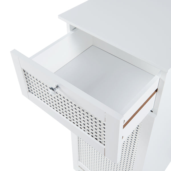 Armario para ropa Karlsøy 90x38x40cm Blanco [en.casa]