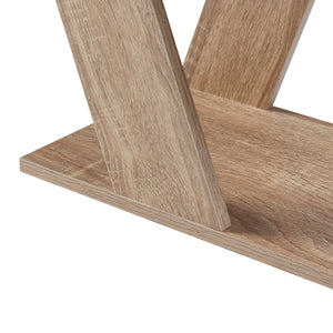 Mesa auxiliar Nome 60x22x57cm aspecto roble [en.casa]