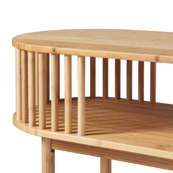 Mesa consola Pomarkku Bambú [en.casa]