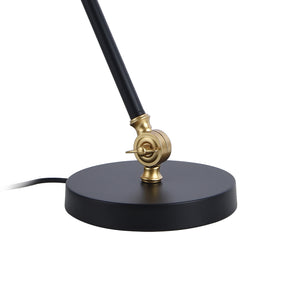 Lámpara de mesa Abergele Negro / Dorado [lux.pro]